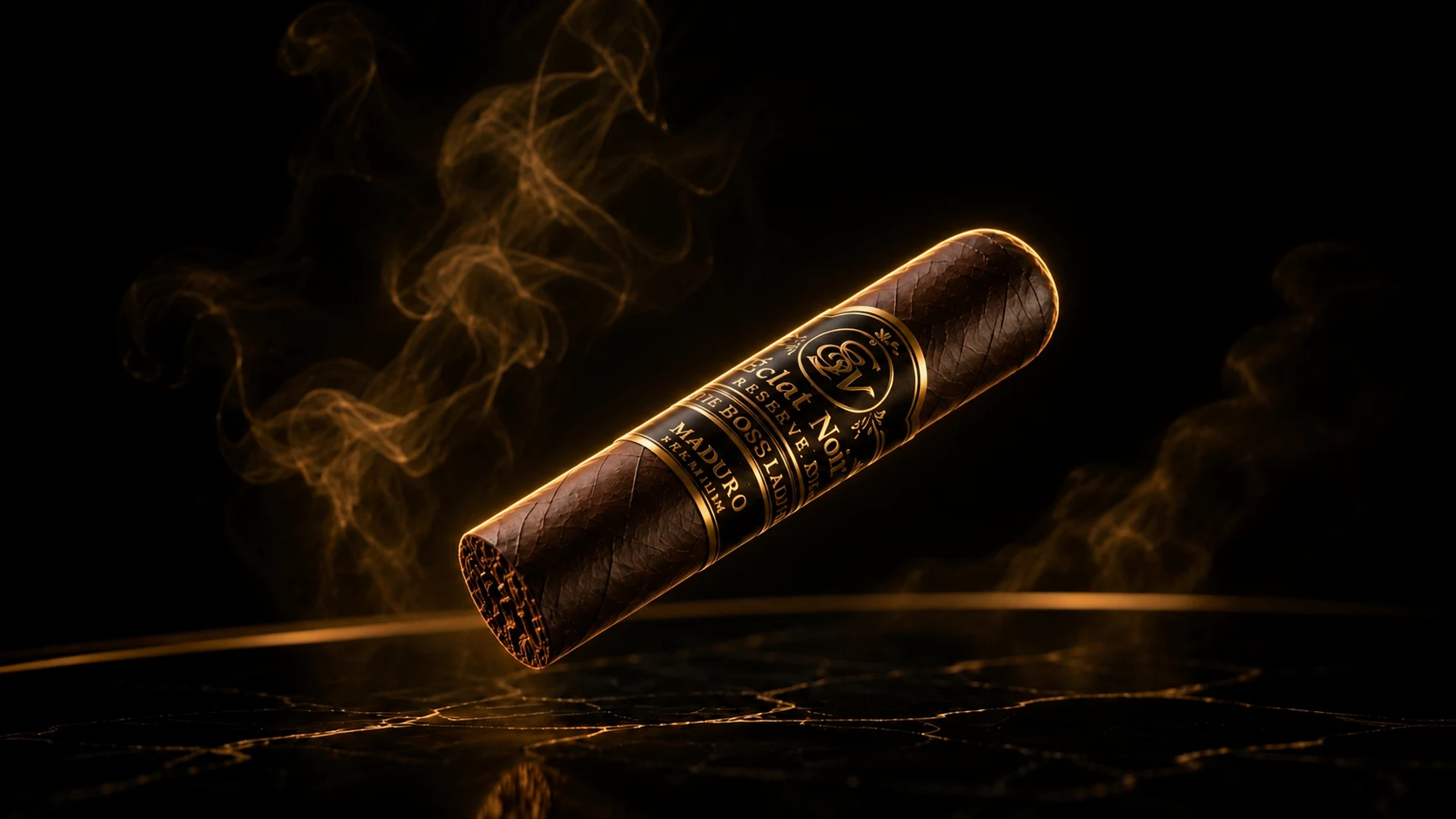 Quick Stix Maduro, a shorter-format Maduro cigar with the ÉCLAT NOIR band.